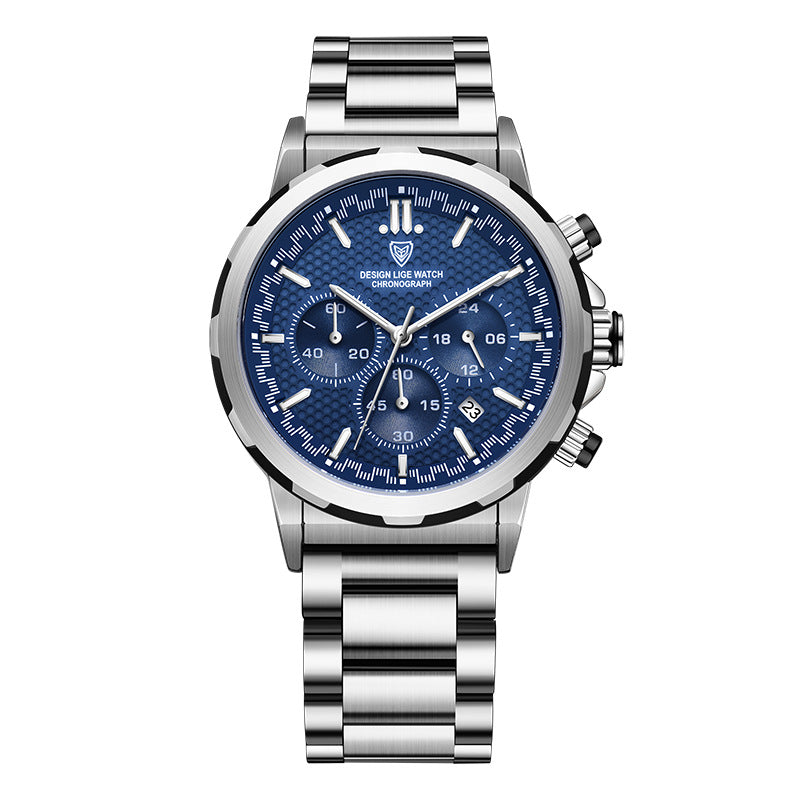 Orologio multifunzione in acciaio