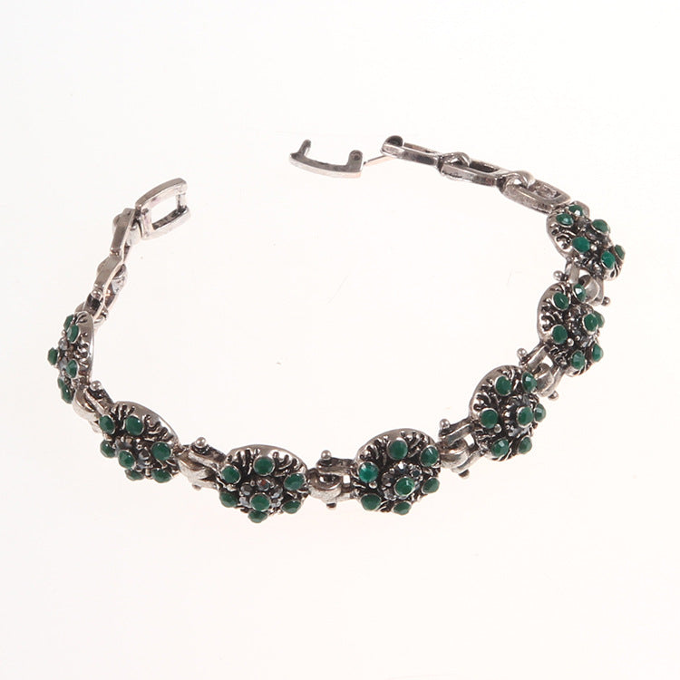 Bracciale fiori cristalli