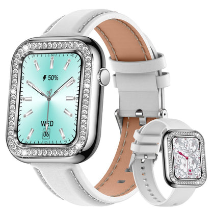 Smartwatch quadrato impermeabile cristalli