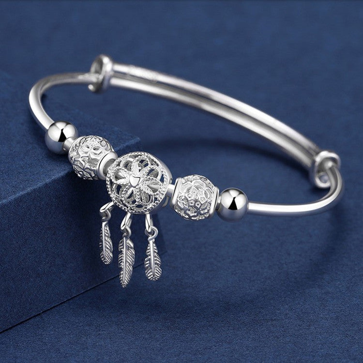 Bracciale perla vintage regolabile