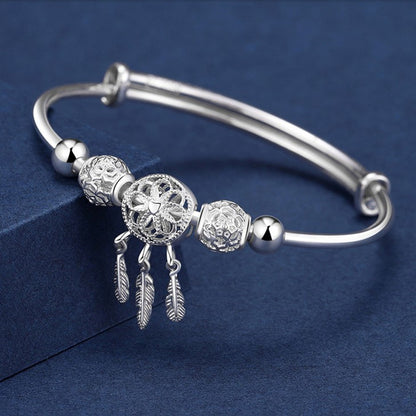 Bracciale perla vintage regolabile
