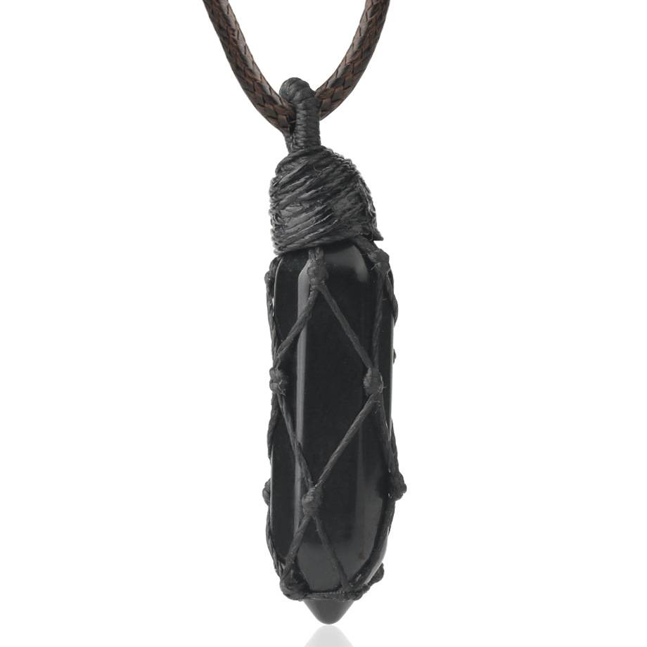 Collana pietre naturali intrecciata