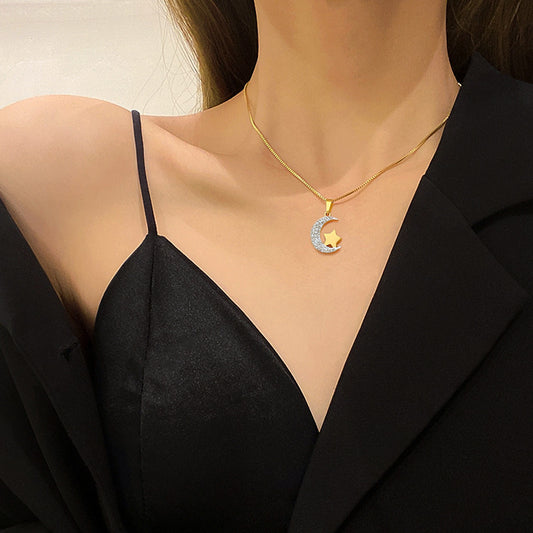 Collana luna dorata