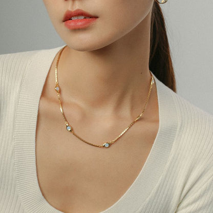 Collana occhio di opale