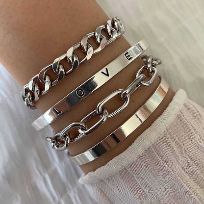 Set bracciali lettere