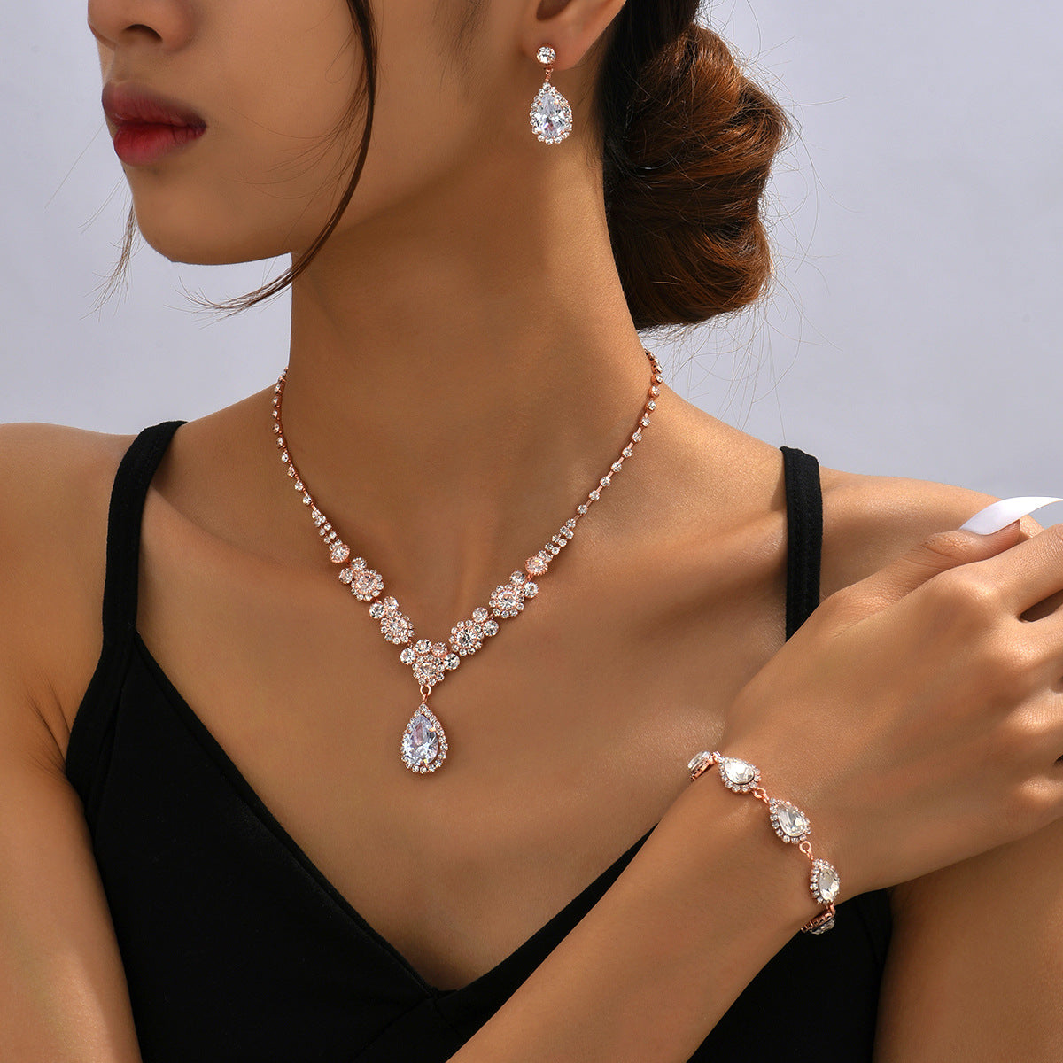 Set 3 Pezzi Oro Rosa