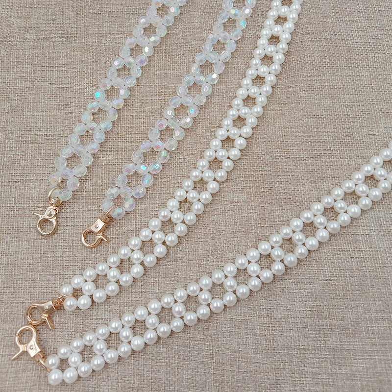 Collana perle intrecciata