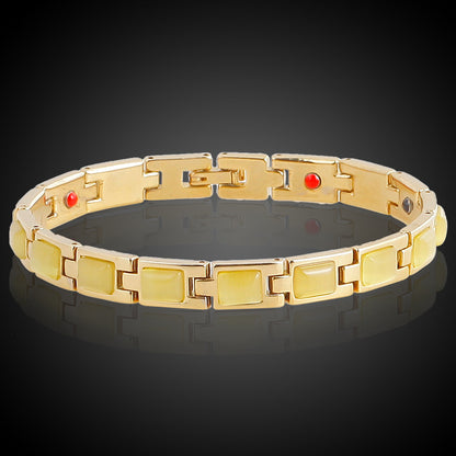 Braccialetto magnetico oro opale e turchese