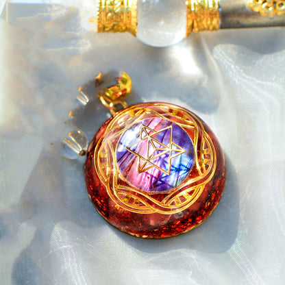 Collana cristallo rosso