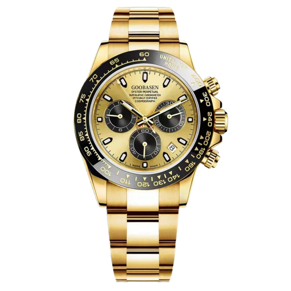 Orologio uomo stile meccanico calendario