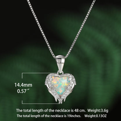 Collana angelo opale blu