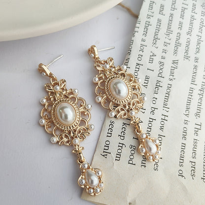 Orecchini perla barocco vintage