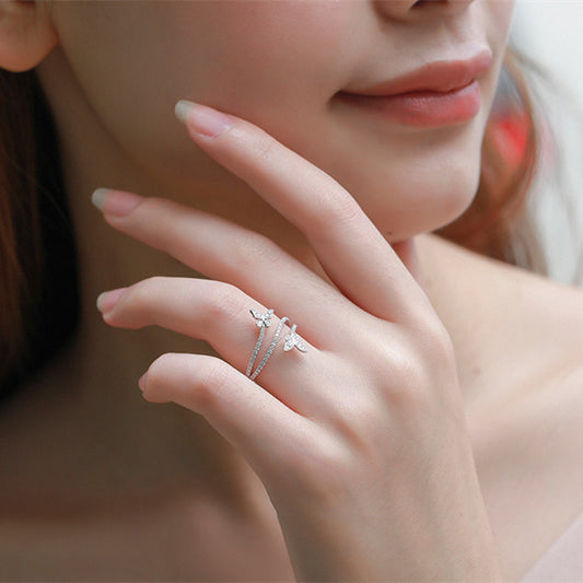 Anello Farfalla pieghettato