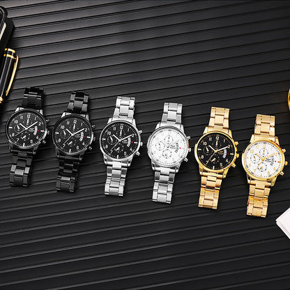 Orologio uomo al quarzo casual multifunzione