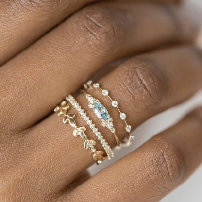 Set fiori strass