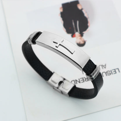 Bracciale croce da uomo