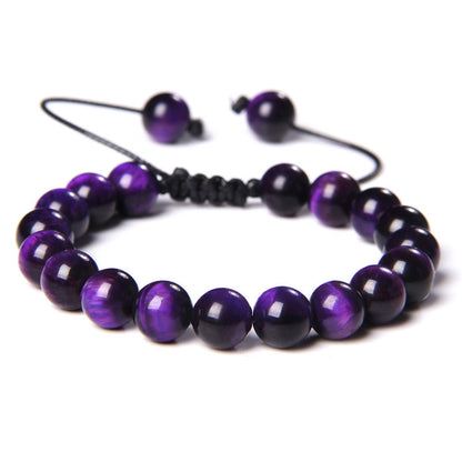 Bracciale occhio di tigre tessuto