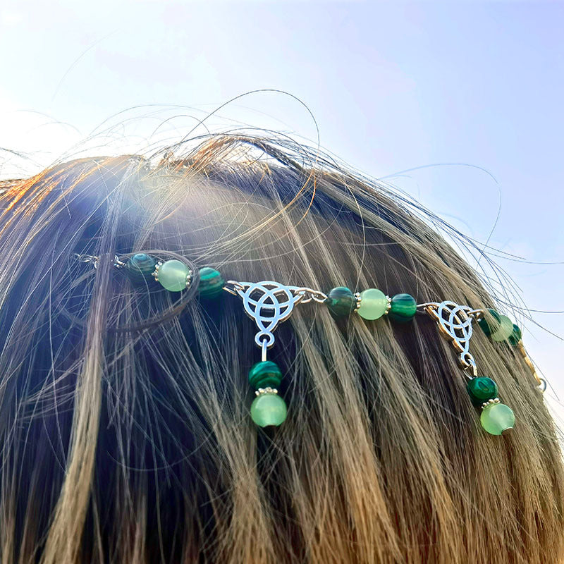 Collana nodo celtico pavone