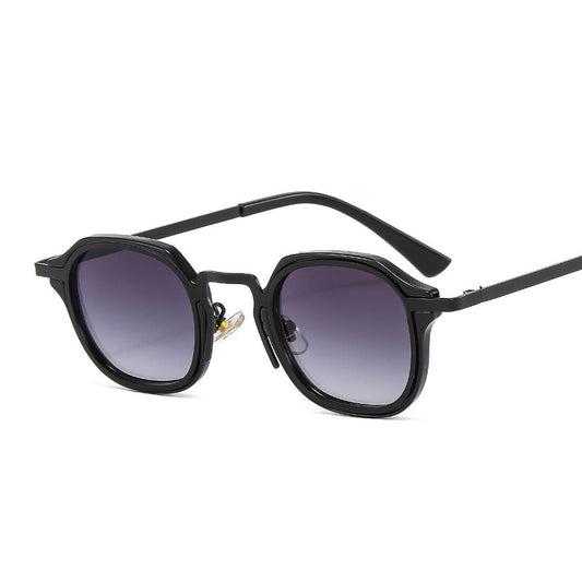 Occhiali da sole punk ibrida metallo-plastica