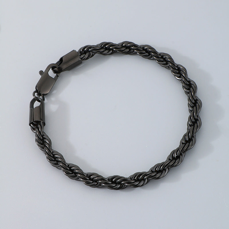 Bracciale catena intrecciata