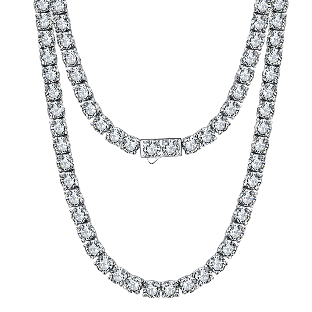 Collana multirighe pavé