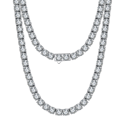 Collana multirighe pavé