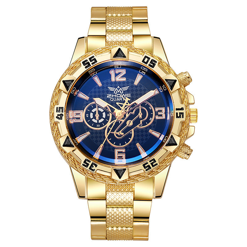 Orologio blu acciaio