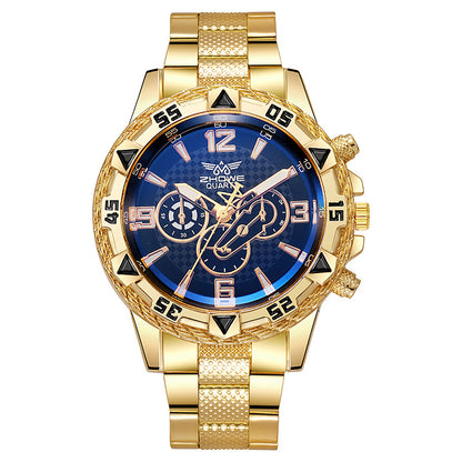 Orologio blu acciaio