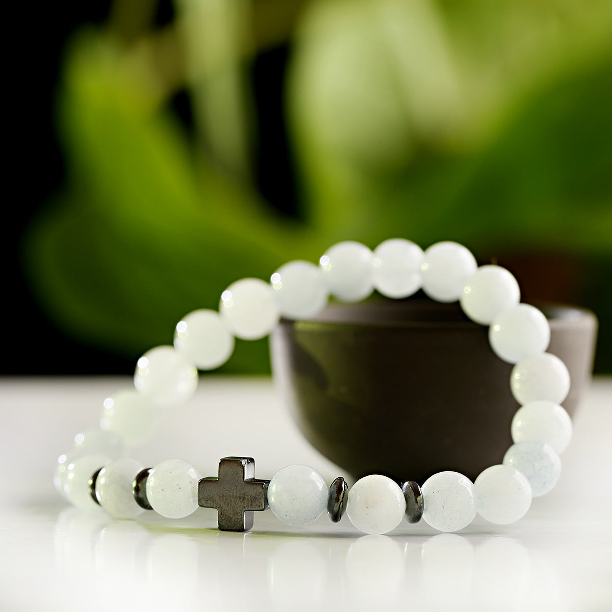 Bracciale croce e legno