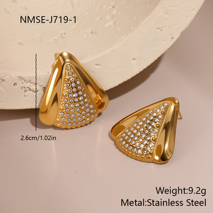 Orecchini geometrici brillanti