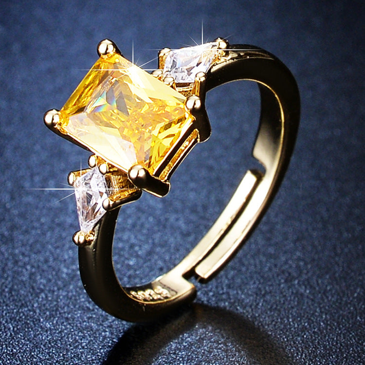 Anello pietre colorate regolabile