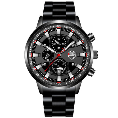 Orologio uomo acciaio luminoso
