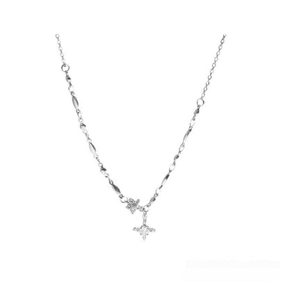 Collana fiocco di neve in titanio
