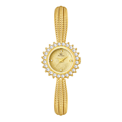 Orologio floreale con sole