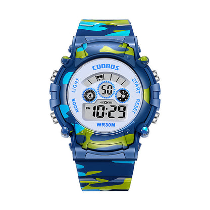 Orologio multifunzione colorato luminescente impermeabile