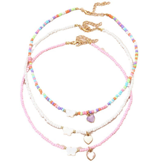 Collana farfalla perline per ragazze