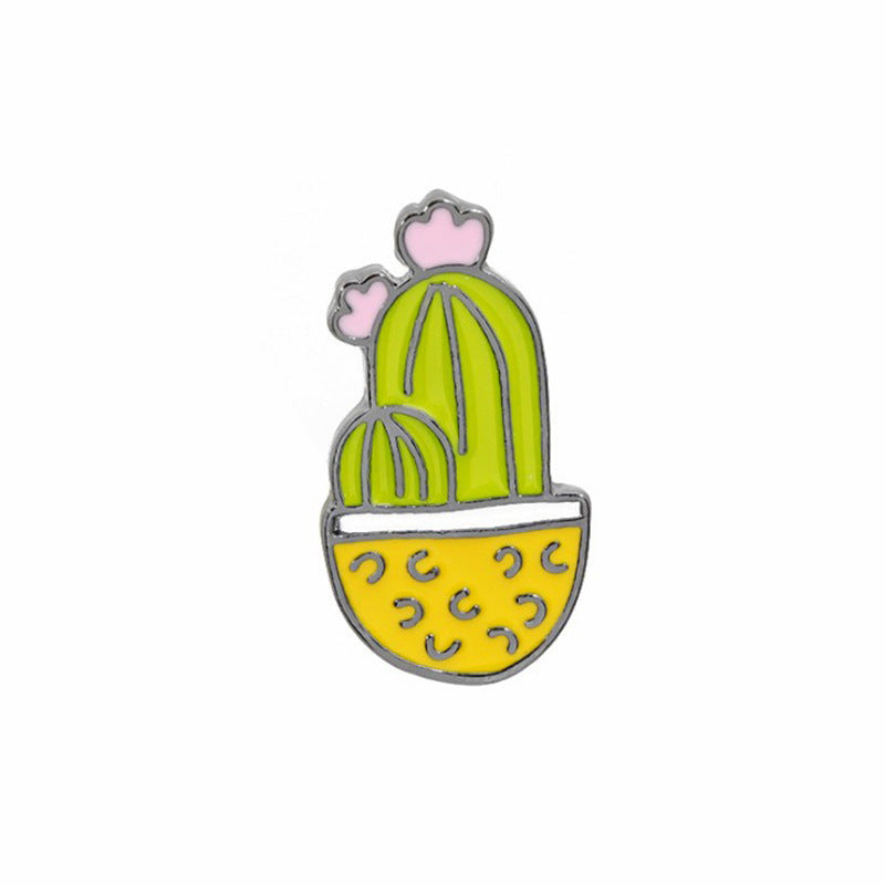 Spilla cactus in vaso