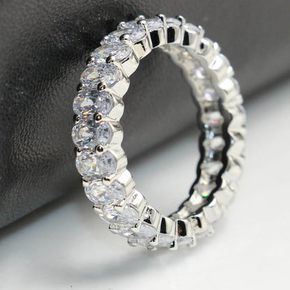 Anello zirconi di lusso da donna