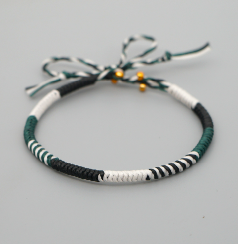 Bracciale natalizio corda