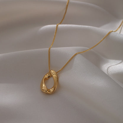 Collana titanio intrecciata donna