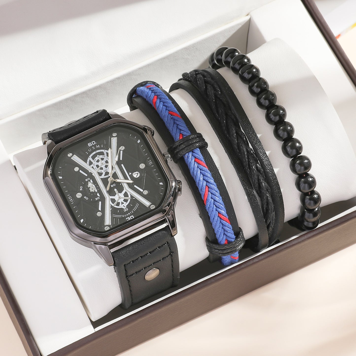 Set orologio e braccialetto quarzo