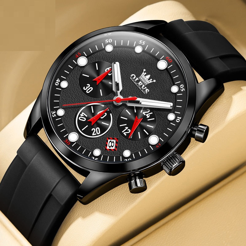 Orologio uomo quarzo multifunzione