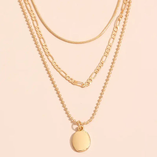 Collana pendente ovale
