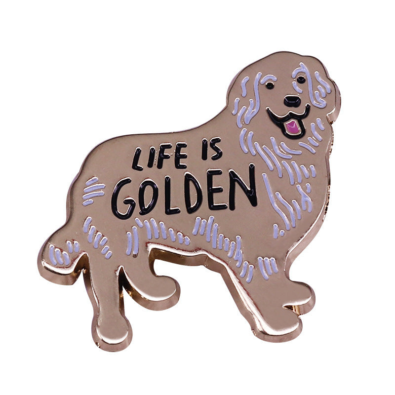 Spilla retriever dorato