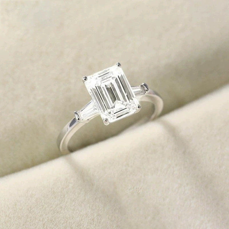 Anello smeraldo zircone da donna