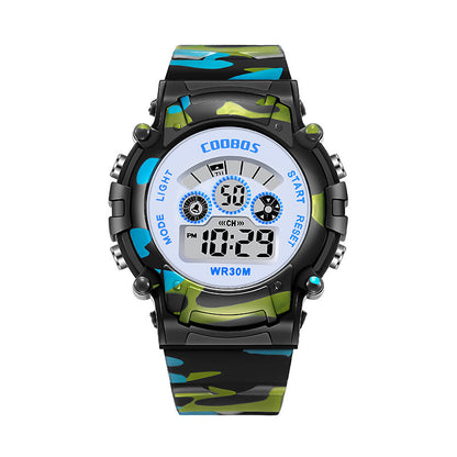 Orologio multifunzione colorato luminescente impermeabile