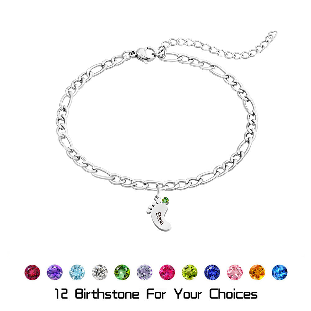 Bracciale acciaio inossidabile inciso