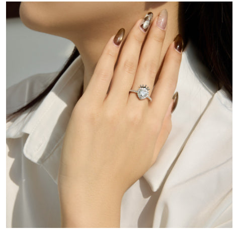 Anello corona e cuore