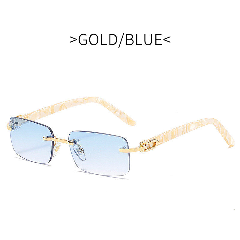 Occhiali rimless quadrati piccoli