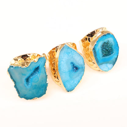 Anello agata naturale